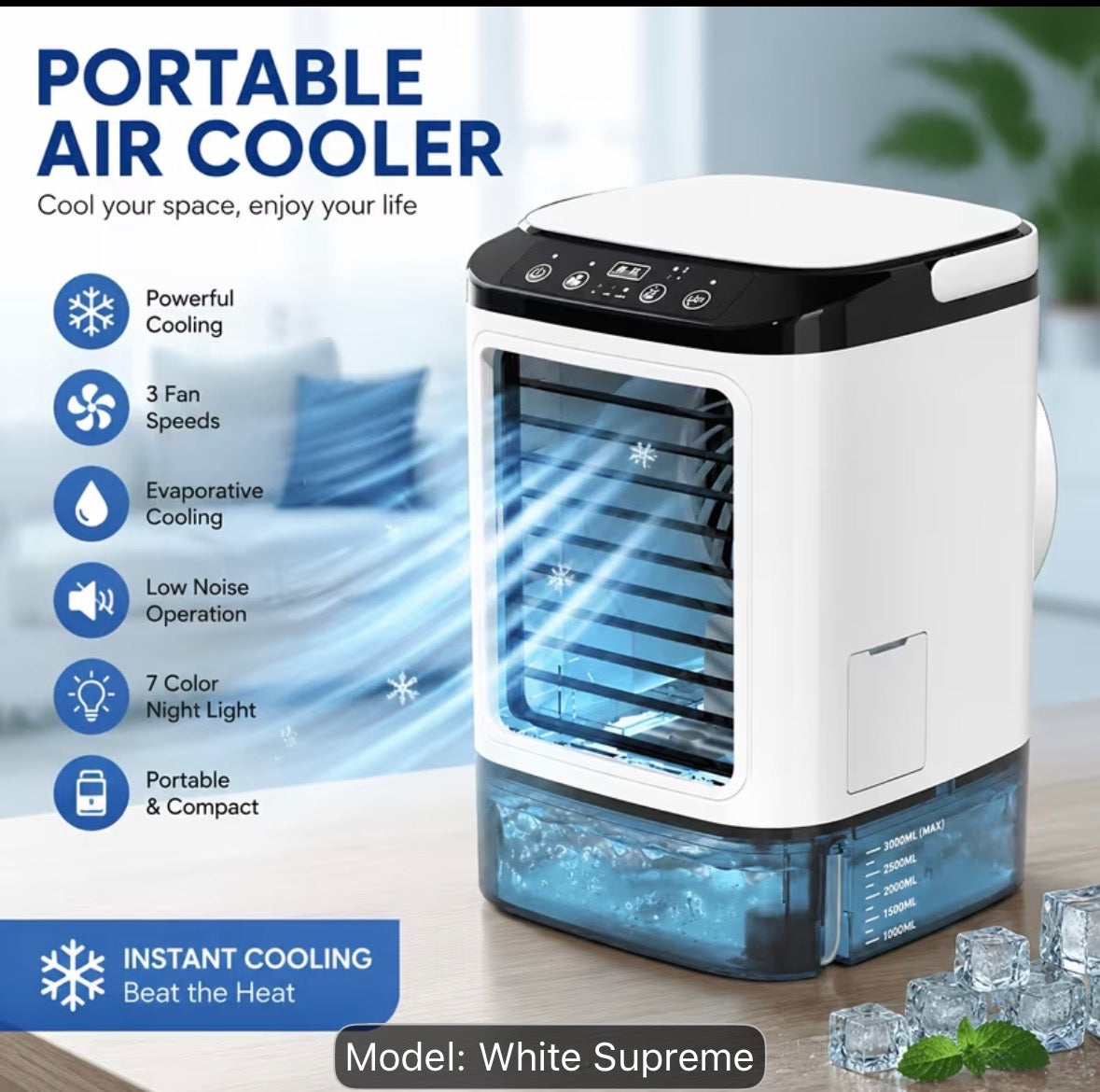Portable air cooler